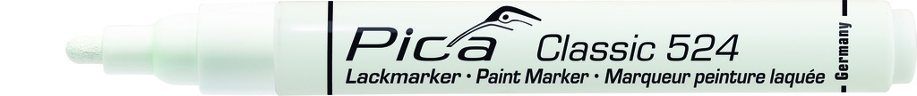 Paint-/Industry marker 2-4mm, Round tip, white