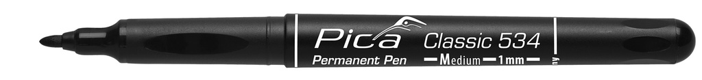 Permanent-Pen 'M' black, round tip, 1,0mm