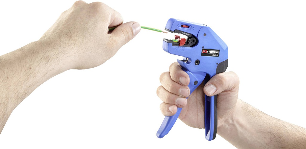 Pince à dénuder automatique poignée pistolet 0,02 à 10mm2 FACOM 793940PB