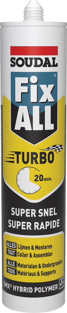 Cartouche MS-polymère SOUDAL FIX-All Turbo 310ml Blanc - 121923