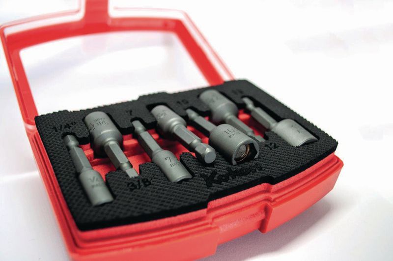 Jeu de 7 embouts 6 pans femelles magnétiques à chocs KOKEN PK115/7