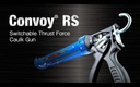 Pistolet à silicone modèle professionnel semi-ouvert métallique avec double ratio TAJIMA &quot;Convoy-RS&quot;