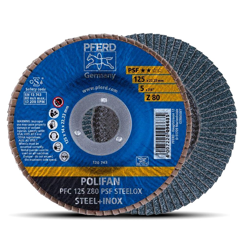 Disque à lamelles 125mm PFERD PFC 125 Z80 PSF STEELOX - 377338