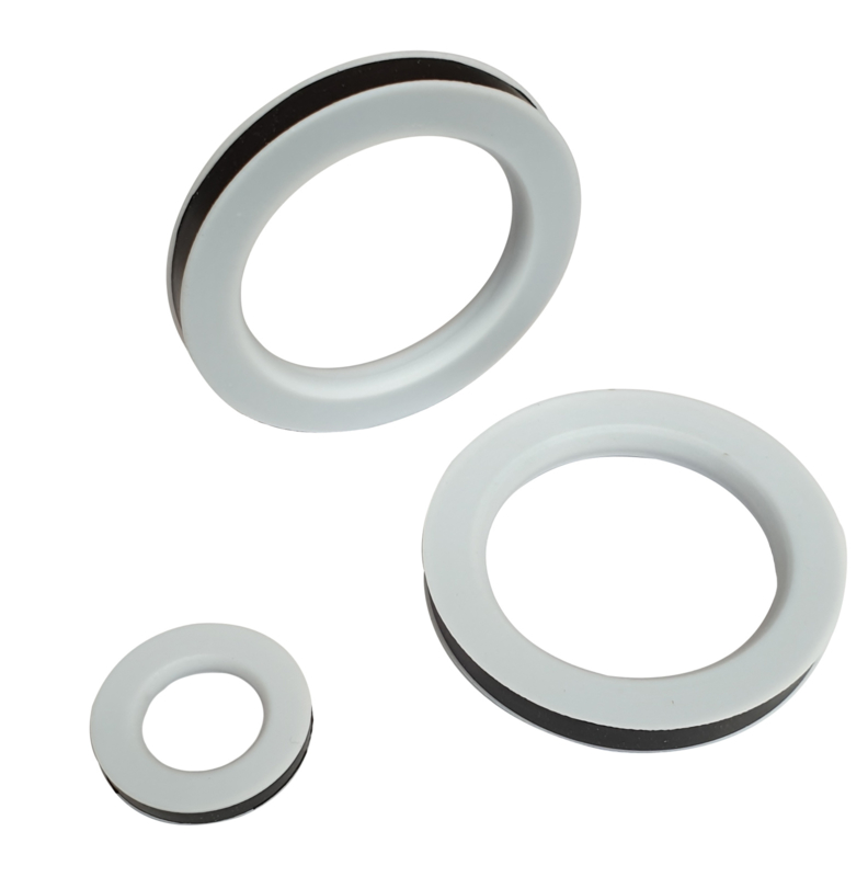 Joint à enveloppe PTFE + insert Viton 3mm - dia 35x70x4mm - DN25