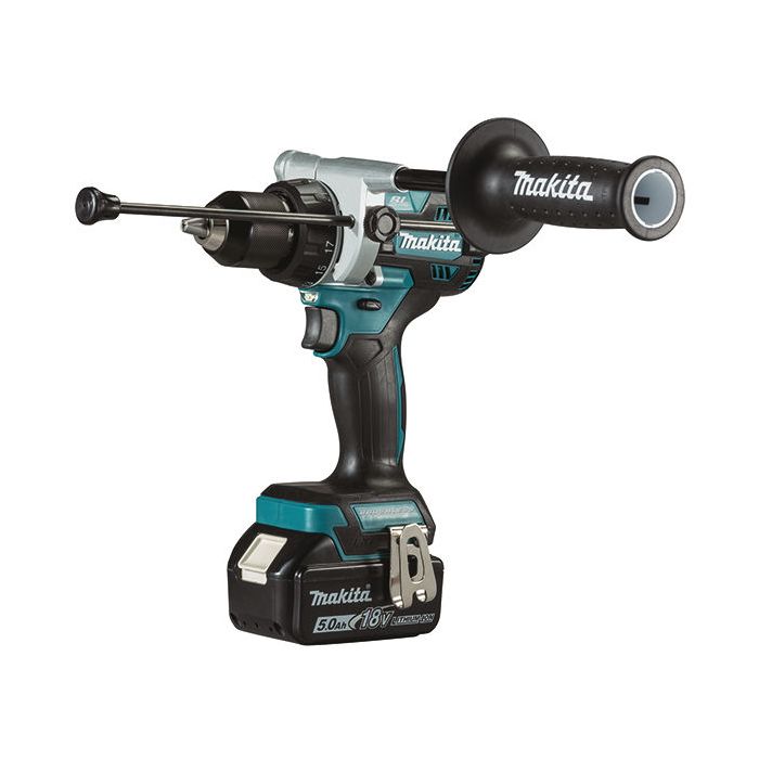 Visseuse-Perceuse à percussion sur accu 18V MAKITA DHP486T1J + 1 accu 5,0Ah + Coffre Makpac