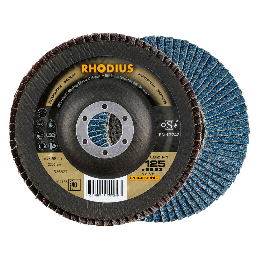 Disque à lamelles 125mm RHODIUS 125 Z80 STEELOX