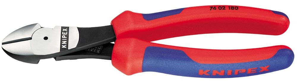 Pince coupante de côté à forte démultiplication 180mm KNIPEX 7402180