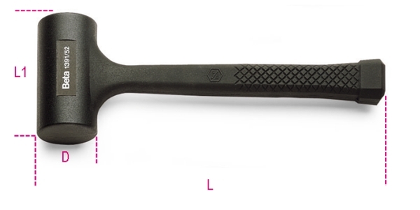 Maillet sans rebond monobloc BETA 1391/65
