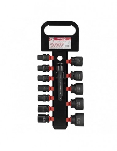 Jeu de douilles à chocs 1/2&quot; 10-32mm + allonge 125mm DOGHER 570-071
