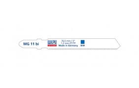 Paquet de 5 lames scie sauteuse pour tôle fine aciers et Inox WILPU MG11bi - T118AF