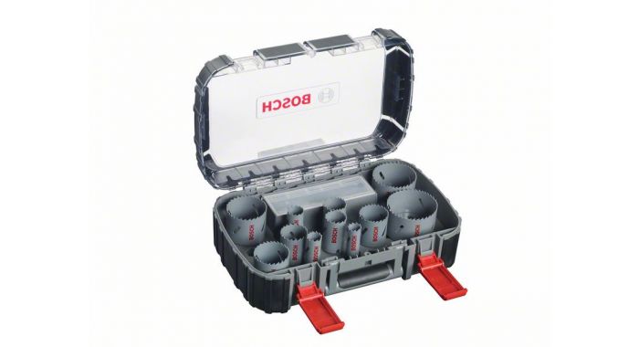 Set de 11 scies trépans UNIVERSELLES HSS Bi-métal 8%Co Ø20/22/25/32/35/40/44/51/60/68/76mm  BOSCH - 2608580888