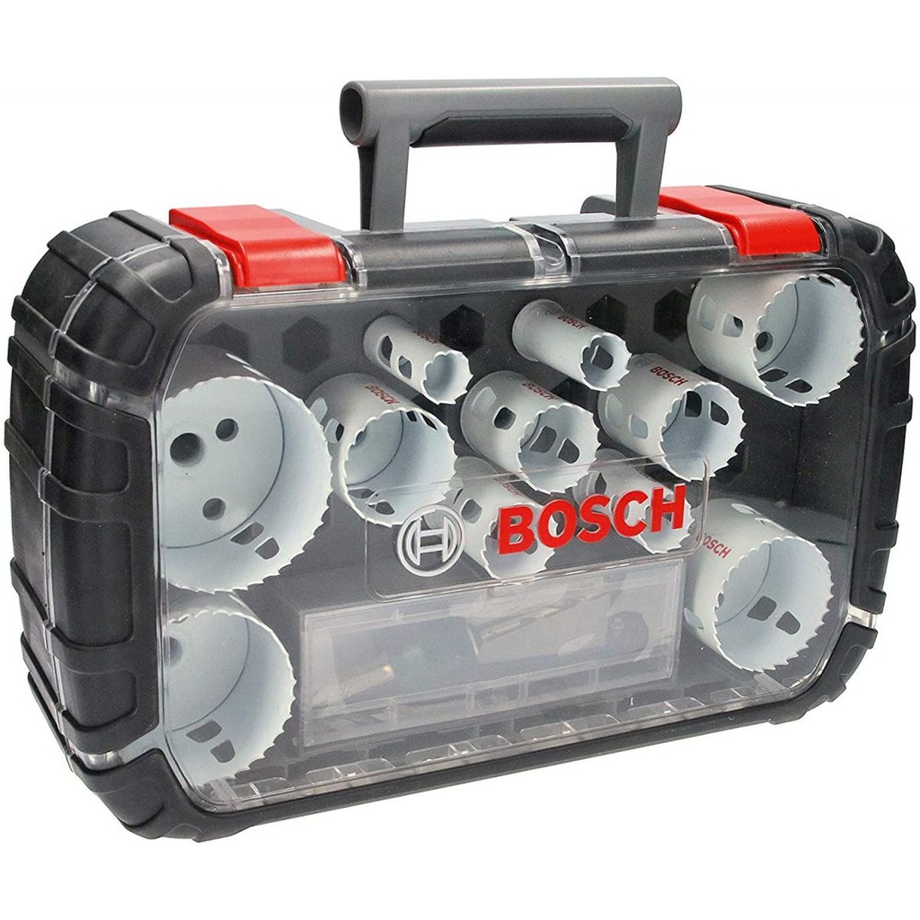 Set de 11 scies trépans PROGRESSOR HSS Bi-métal 8%Co Ø20/22/25/32/35/40/44/51/60/68/76mm  BOSCH - 061599760L