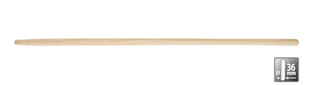 Manche de fourche/racloir droit lg:1500mm en frêne