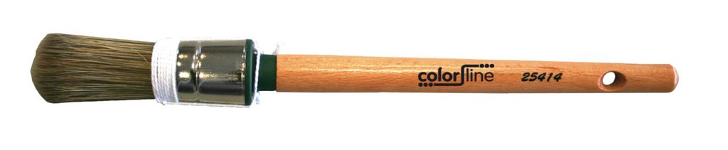 Pinceau rond mix polyester/soies, manche bois vernis, simple ligature COLORLINE BF25416 - N°16