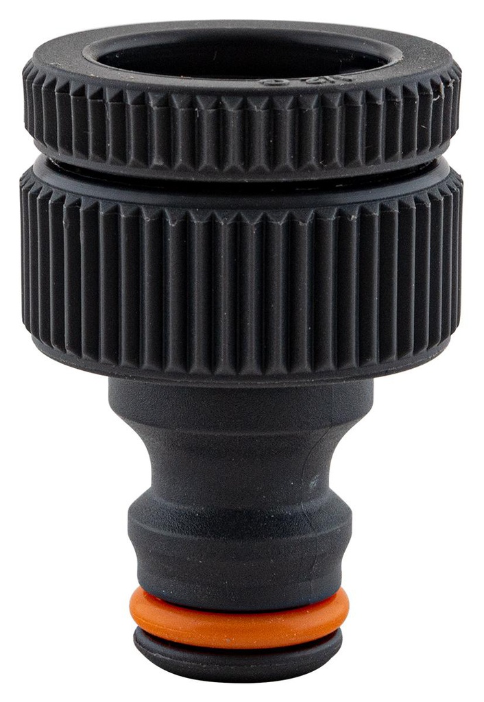 Raccord pour nez de robinets - PVC - Ø 3/4&quot; + 1/2&quot; G.F. GF 8005435 (type Gardena)