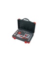 Coffret plastique avec cliquet 1/2&quot; + accessoires DOGHER 531-003