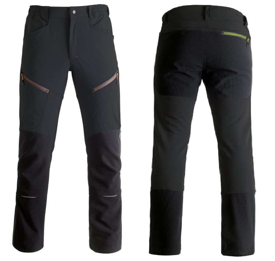 Pantalon de travail à taille élastique KAPRIOL Vertical taille L couleur Noir - 1051670020