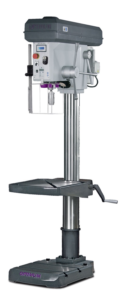 Perceuses à colonne professionnelle avec entraînement par courroie OPTIDRILL B34H