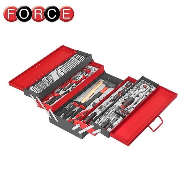 Coffre en tôle avec composition de 101 outils FORCE 50235-101