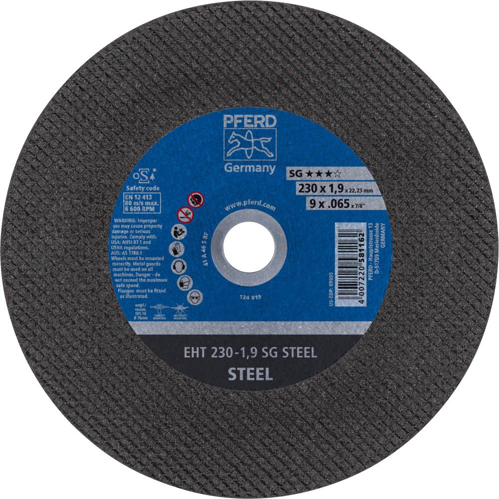 Disque à tronçonner PFERD EHT 230-1,9 SG STEEL - 581162