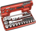 Coffret 1/2&quot; avec cliquet étanche et douilles 6 pans FACOM SL.DBOX1PB