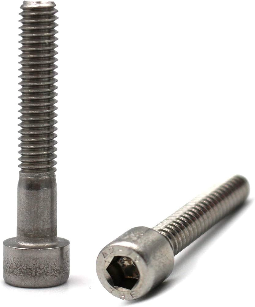 Vis à tête cylindrique 6 pans creux DIN912/ISO4762 M10x80 / INOX A2 filet partiel (50pcs)