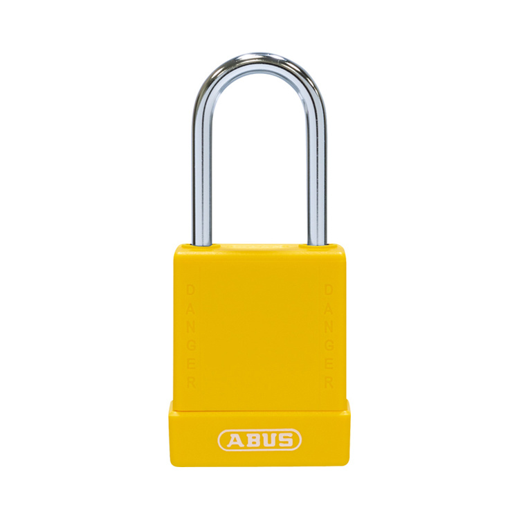 Cadenas de consignation ABUS 76BS/40 Jaune MK w/1 key codif. +mark.