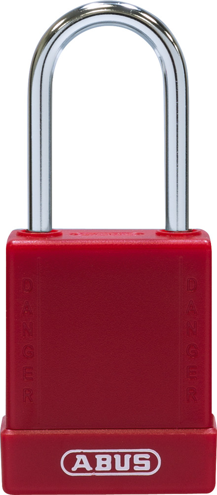 Cadenas de consignation ABUS 76BS/40 Rouge MK w/1 key codif. +mark.