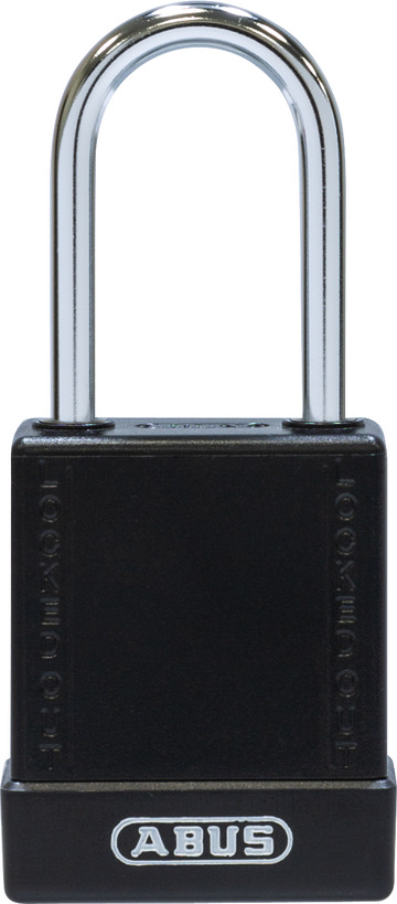 Cadenas de consignation ABUS 76BS/40 Noir MK w/1 key codif. +mark.