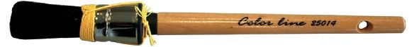 Pinceau rond pures soies, manche bois vernis, simple ligature COLORLINE BF25022 - N°22