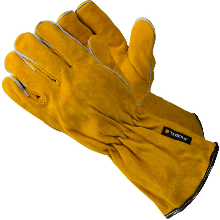 Gant de soudage résistant à la chaleur entièrement doublé, 1,2-1,4 mm TEGERA 19 taille 10