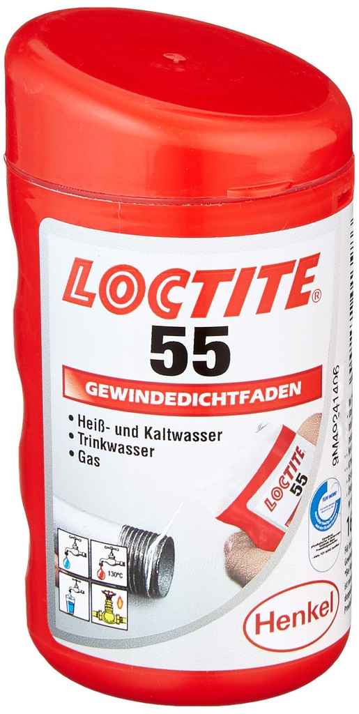 Fibre d'étanchéité des raccords filetés – étanchéité immédiate à pression maximale LOCTITE 55 150M