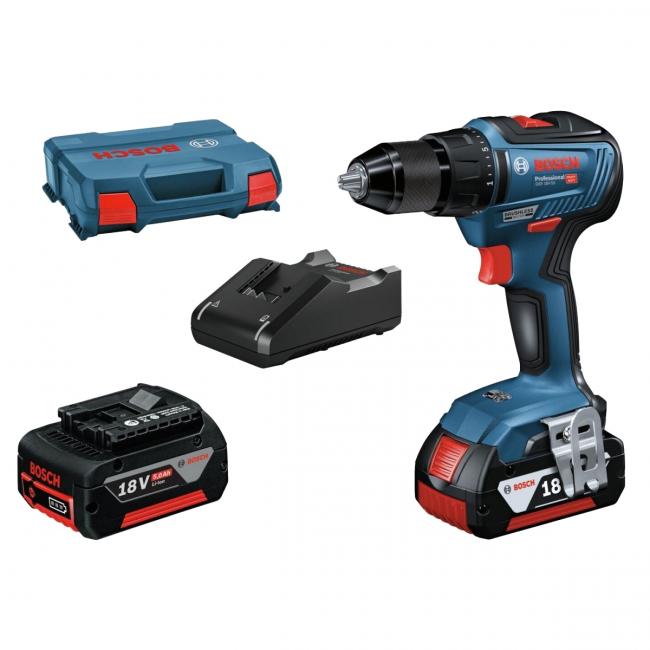 Perceuse visseuse sans fil BOSCH GSR 18V-55 + 3 accus 5,0Ah - 0615990L8D