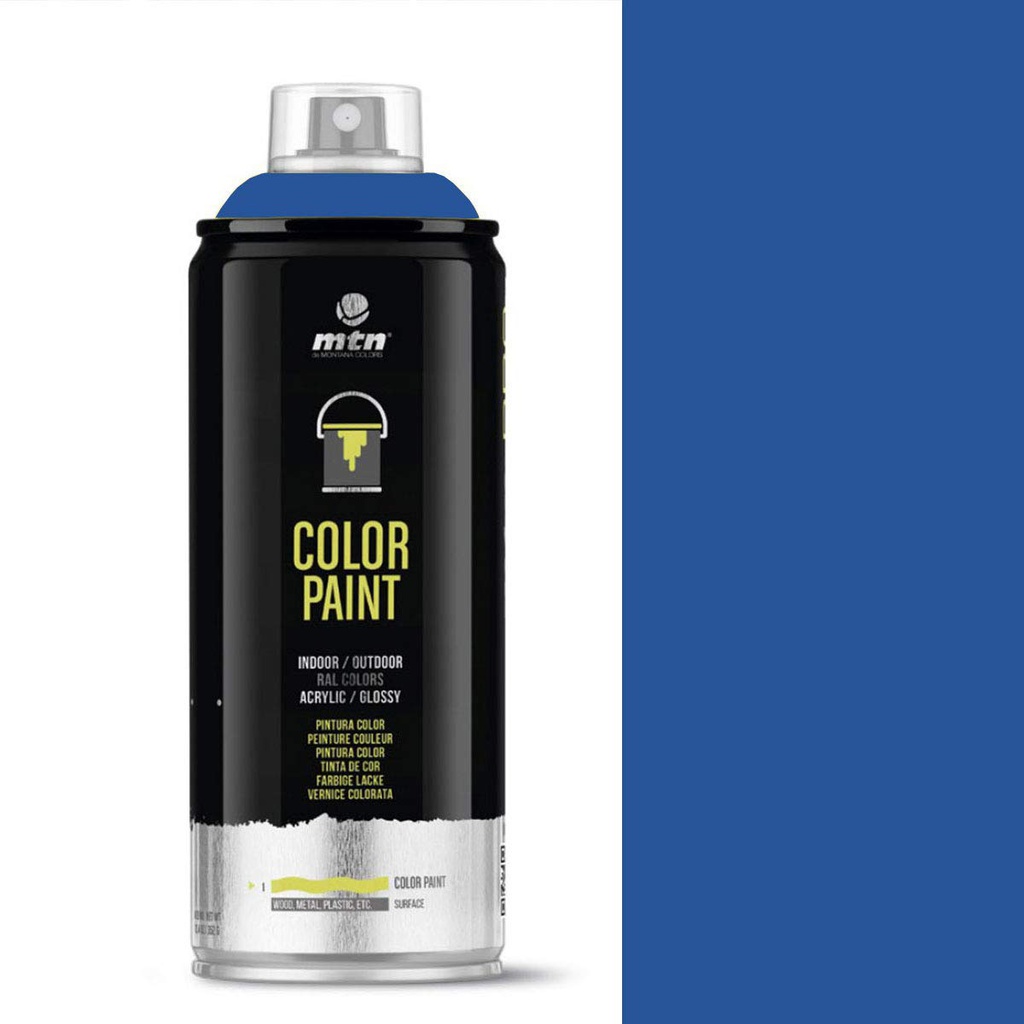 Spray de couleur MTN PRO 400ml Gentain Blue RAL5010