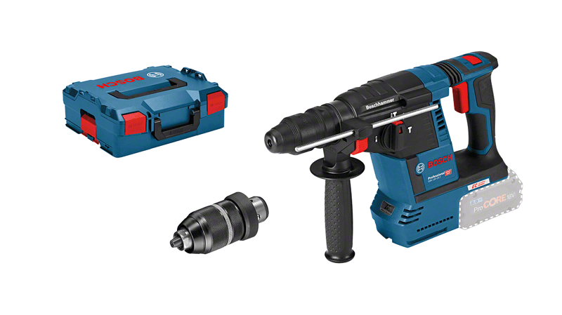 Marteau perforateur sans fil GBH18V-26 F + L-Boxx BOSCH 0611910001 (machine nue)
