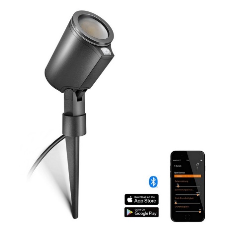 Lampe LED spot piquet Garden avec détecteur et Sensor Connect STEINEL 058685