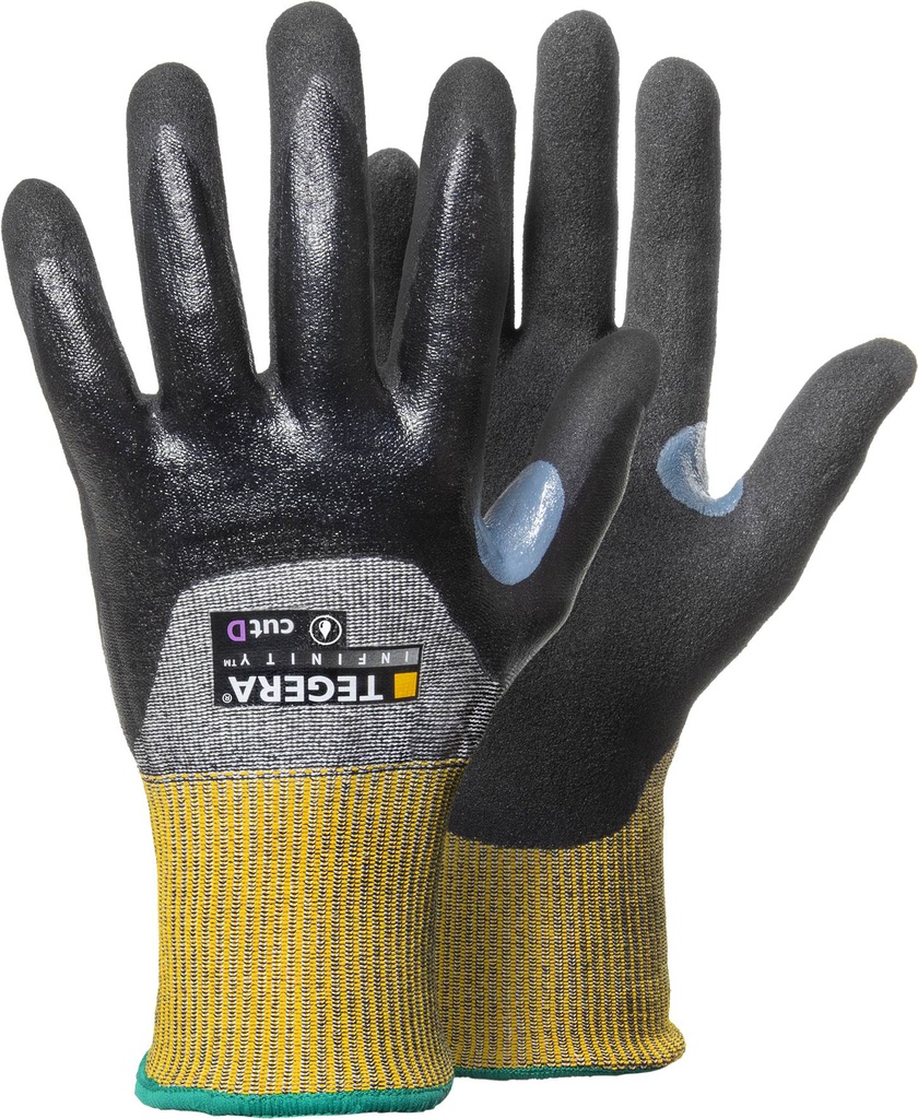 Gant nylon-spandex-fibre de verre, anticoupure, tricoté sans coutures TEGERA 8808 INFINITY taille 9