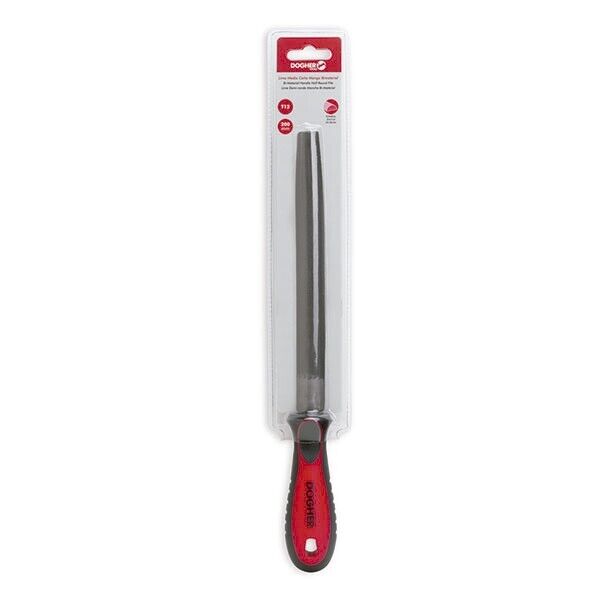 Lime Demi-ronde Mi-douce Manche Bi-Matière longueur 200mm DOGHER 805-200