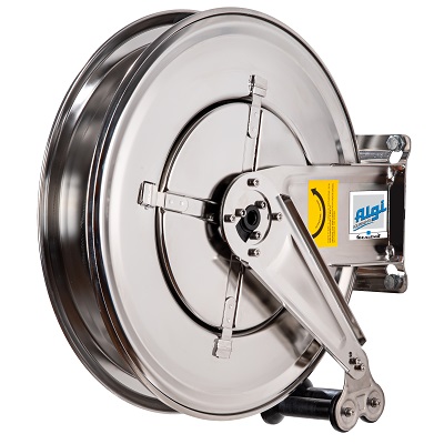 Enrouleur nu (sans tuyau) de 15M en INOX pour tuyau Ø intérieur 12.7mm Ø 1/2″ ALGI 07778416