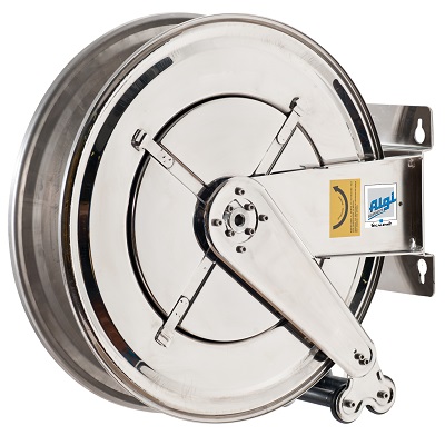 Enrouleur nu (sans tuyau) de 25M en INOX pour tuyau Ø intérieur 12.7mm Ø 1/2″ ALGI 07778426