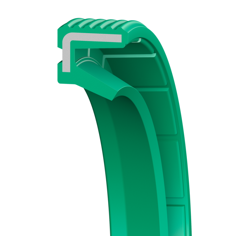 Bague d'étanchéité nervurés sans ressort NBR vert 35x45x4mm