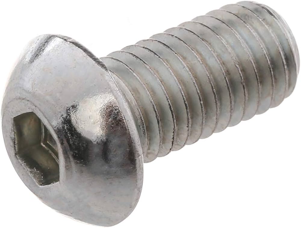 Vis à 6pc tête cylindrique bombée plate DIN7380-1 M5x25 - INOX A2 (200pcs)