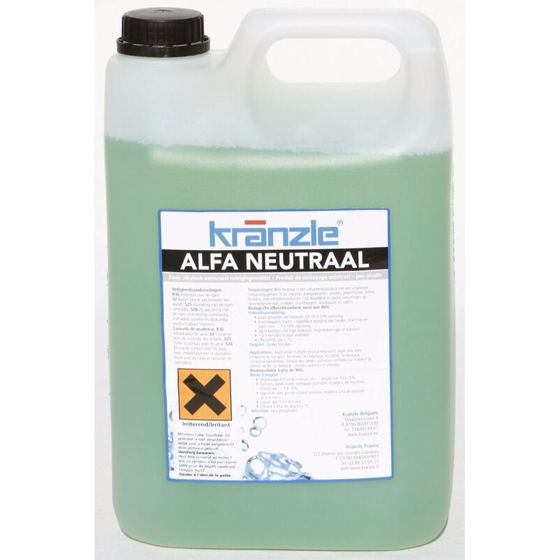 Produit de nettoyage universel KRANZLE ALFA NEUTRAL - 5 litres - 41258.9