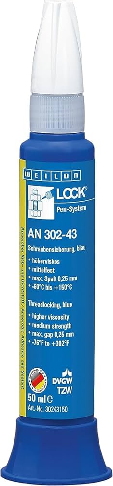 Frein filet bleu de résistance moyenne WEICON 30243 20ml - 10048754