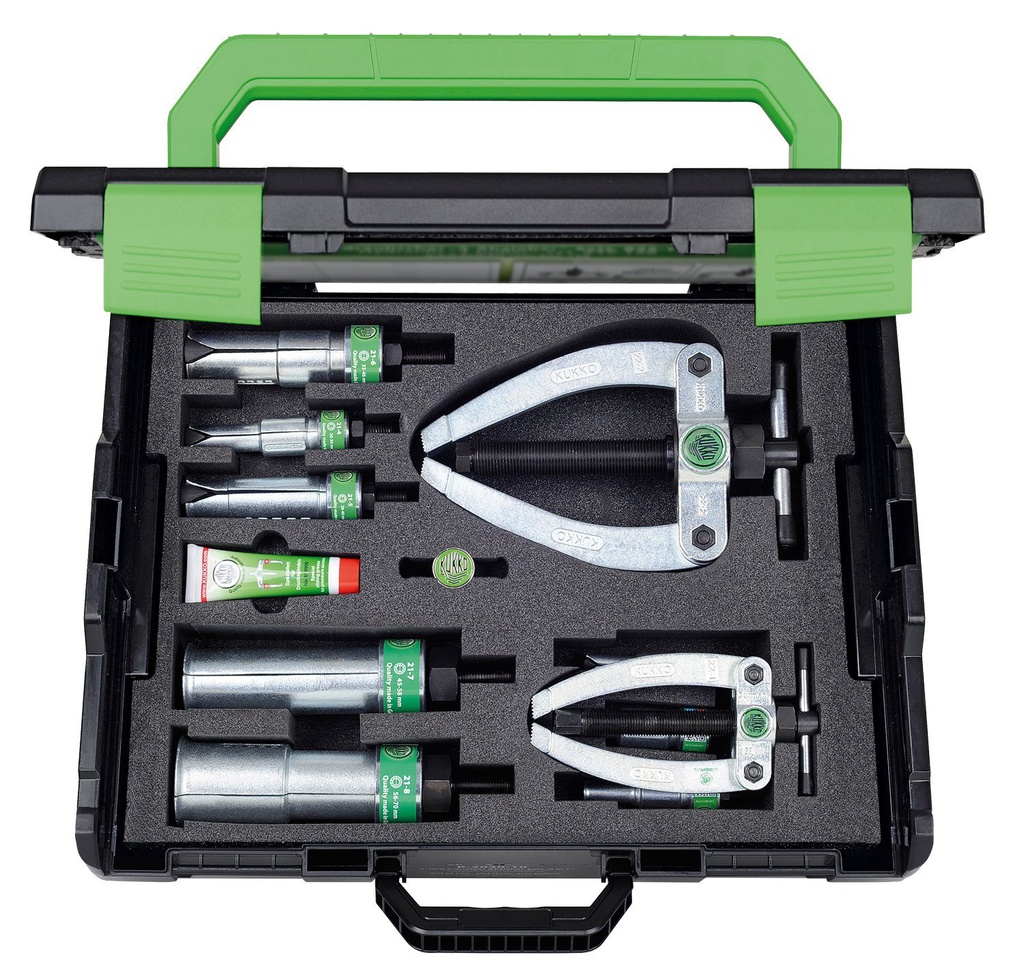 Jeu d'extracteurs pour l'extraction de douilles, de roulements par prises internes KUKKO 25-B