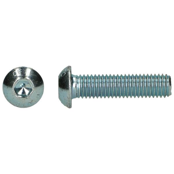 Vis à 6pc tête cylindrique bombée plate DIN7380-1 M8x40 - ZN (200pcs)