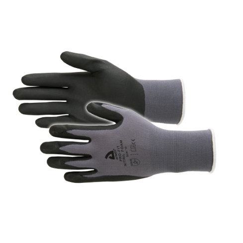 Gant nylon (support gris) / lycra enduit en mousse nitril ARTELLI PRO-NITRIL FOAM taille 11