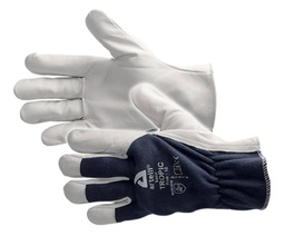 [TROPICT9] Gants TROPIC en cuir de chèvre avec dos en coton et coutures renforcées ARTELLI taille 9