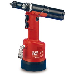 Outil à riveter oléopneumatique pour écrous à sertir en coffret en plastique avec mandrins et têtes M3÷M8 FAR KJ60