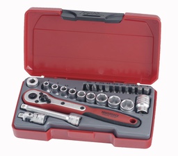 Mini jeu de douilles 1/4&quot; - 24 pièces TENGTOOLS T1424